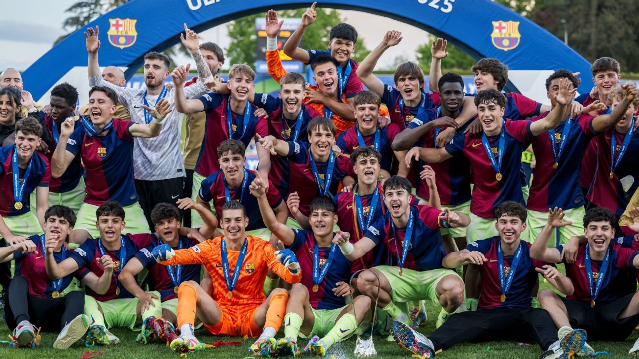 Barça Lift UEFA Tribun pentru tineret fără vedete din prima echipă