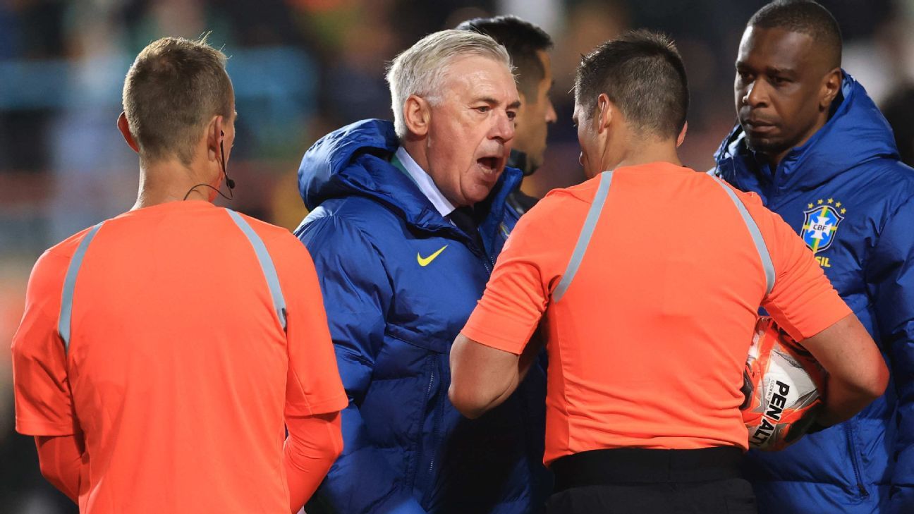 Ancelotti îl învinovățește pe Ref, Ball Boys in Brazilia supărat