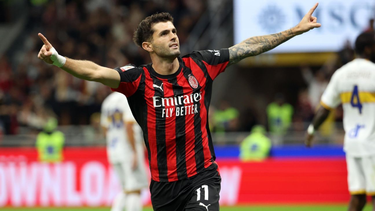 Nets Pulisic din SUA al treilea gol al săptămânii pentru Milano