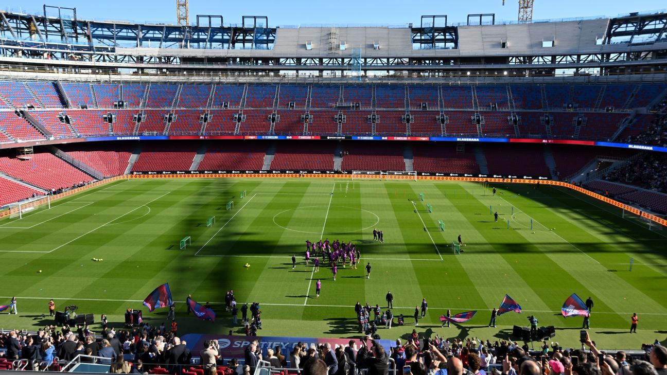 Barcelona dezvăluie un nou aspect Camp Nou la evenimentul de testare